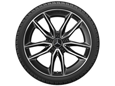 Jante AMG CLA W118 - 8,5 J x 19 pouces ET 55,2 - Finition Naturel Brillant Noir