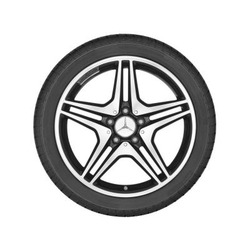 Jante AMG Mercedes Classe A W176 - 7,5 J x 18 pouces ET 52 noir - 5 doubles branches