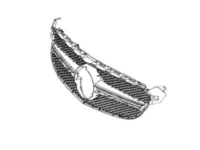 Grille de Calandre COMPLETE Classe C 205 Mercedes-Benz
