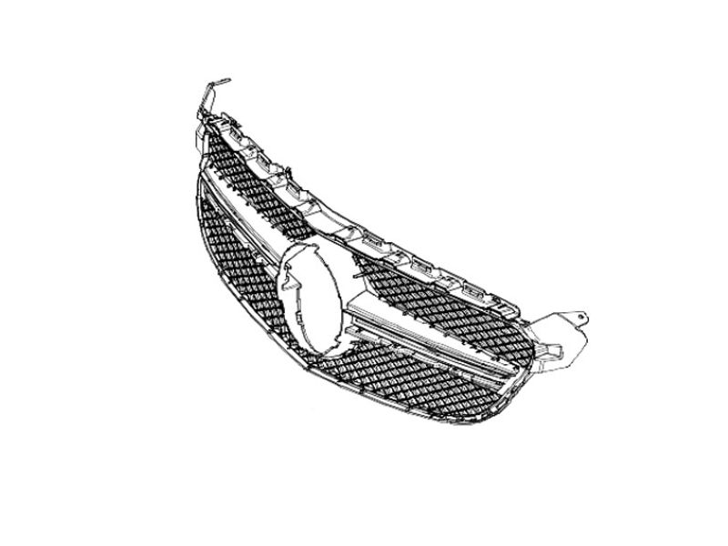 Grille de Calandre COMPLETE Classe C 205 Mercedes-Benz