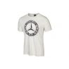 T-shirt Mercedes blanc avec logo vintage 