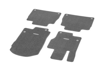Jeu 4 Tapis Velours Gris GLE W167