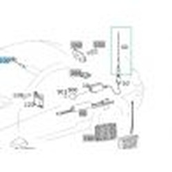 Antenne SLK W171 Mercedes-Benz