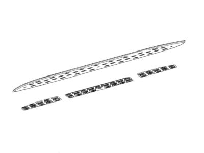Plaque partie aluminium et picots Gauche pour GLE