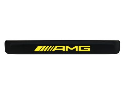 Cache Baguette Seuil éclairée AMG Jaune Avant Classe C W206