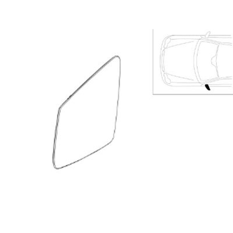 Miroir pour rétroviseur extérieur gauche Classe E W212 Mercedes-Benz