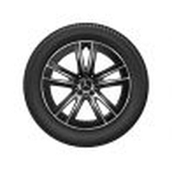 Jante GLC 254 - 5 doubles branches - 8 J x 19 pouces ET 32,5 - Noir