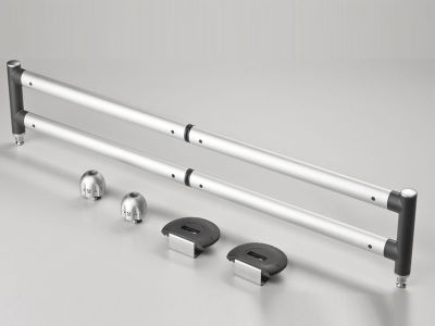 Barres télescopiques pour le coffre, pour plancher de chargement 15 mm, complet