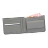 Porte-monnaie en cuir de vachette en argent Mercedes