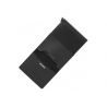 Porte-monnaie AMG Slimwallet en cuir de vachette noir Mercedes