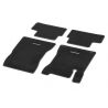 Jeu 4 Tapis Velours Surpiqûre Marron Noix CLA W118
