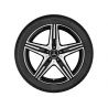 Jante AMG Mercedes SLK - 5 branches - Essieu Arrière - 8,5 J x 18 pouces ET 36 - Finition naturel brillant