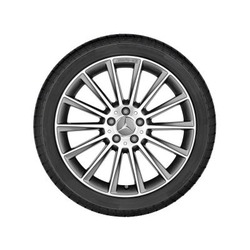 Jante AMG Mercedes SLK SLC W172 - 8 J x 18 pouces ET 43 - Essieu Avant - Finition naturel brillant - Gris titane
