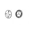 Insigne Étoile Emblème de capot - Noir - Classe B W246 Mercedes-Benz