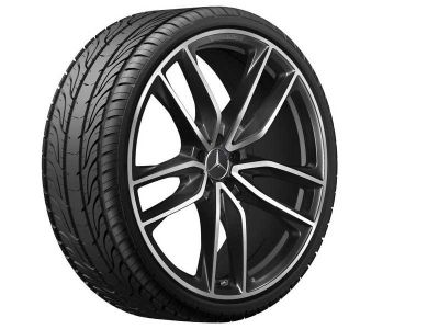 Jante AMG Mercedes GLS  W167 -  5 doubles branches - Noir - 23 pouces