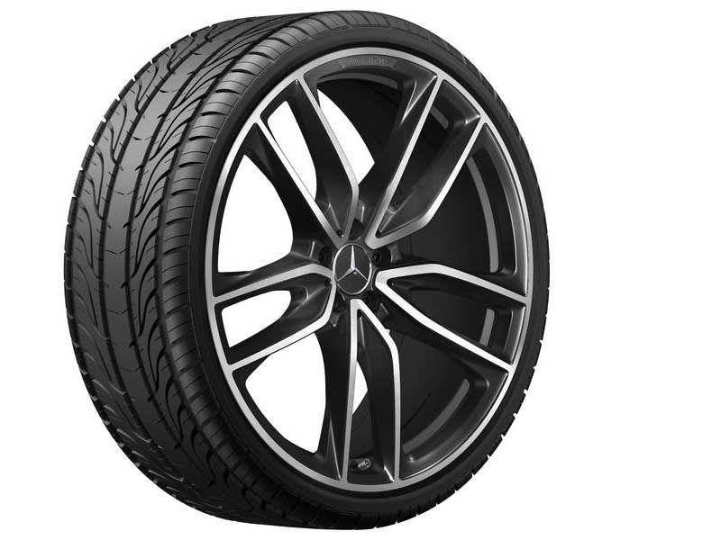Jante AMG GLS W167 - 5 doubles branches- Noir- 23 pouces