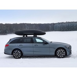 430L Coffre de Toit Noir Mercedes + Barres de toit OFFERTES