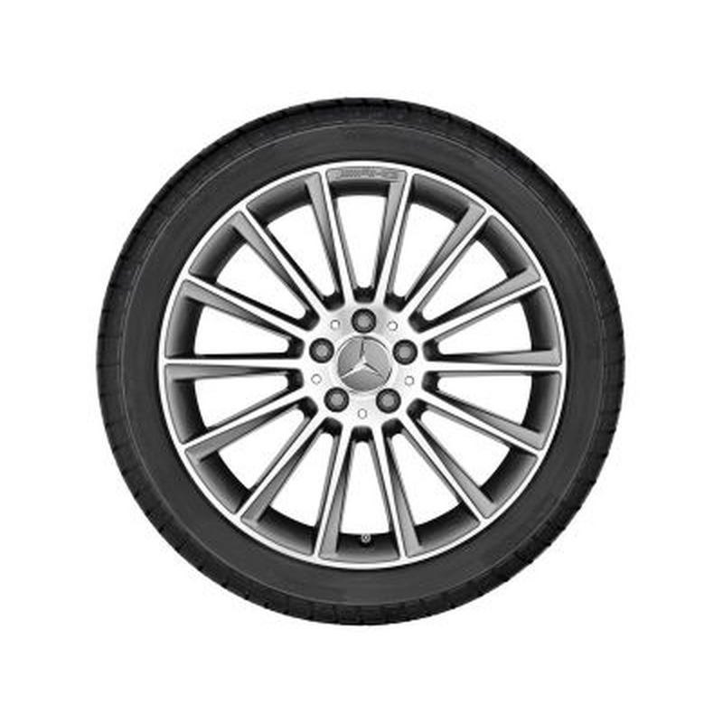 Jante AMG Mercedes SLK W172 - Essieu Arrière - 9 J x 18 pouces ET 42 - Finition gris titane