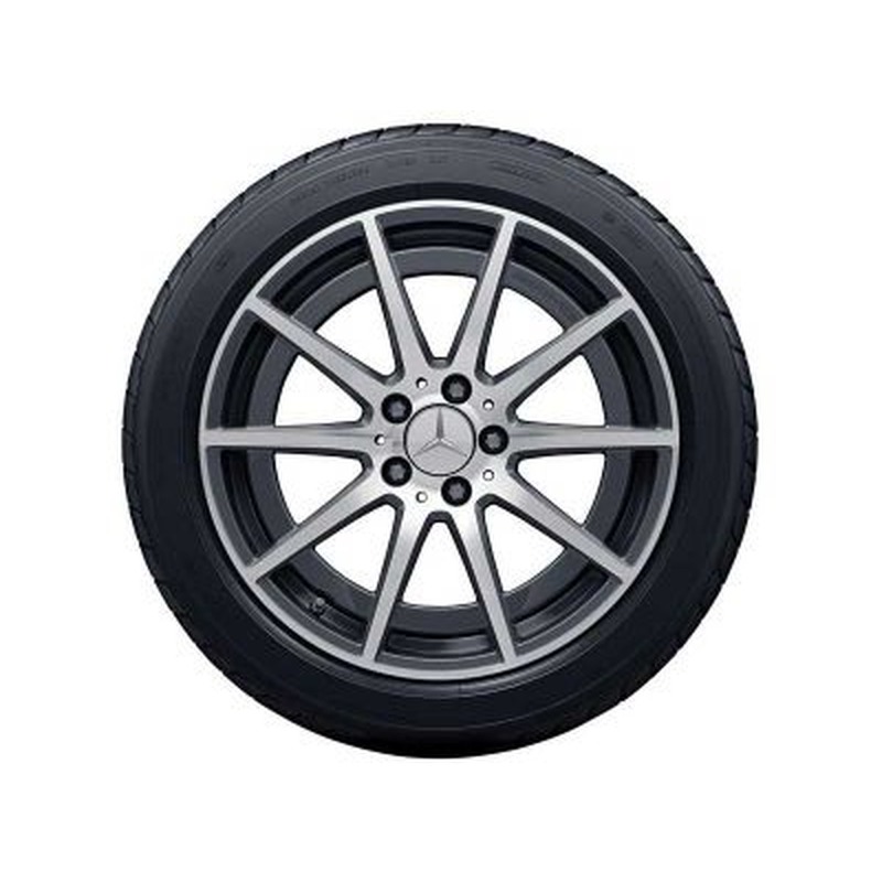 Jante AMG Mercedes Classe C W205 AMG - 18 pouces - Essieu Arrière - coloris gris - 10 branches