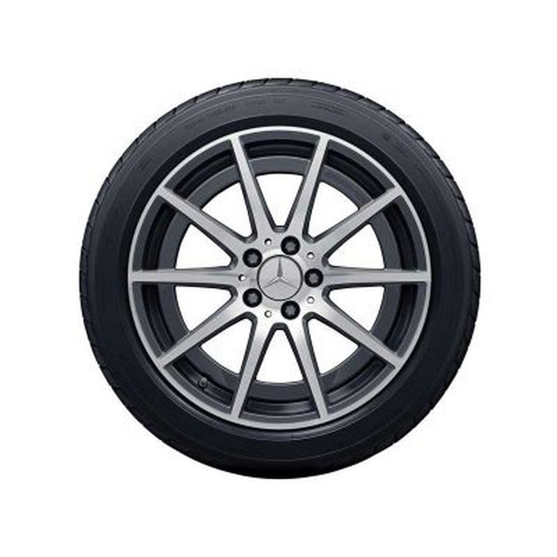 Jante AMG Mercedes Classe C W205 AMG - 18 pouces - Essieu Avant - coloris gris - 10 branches