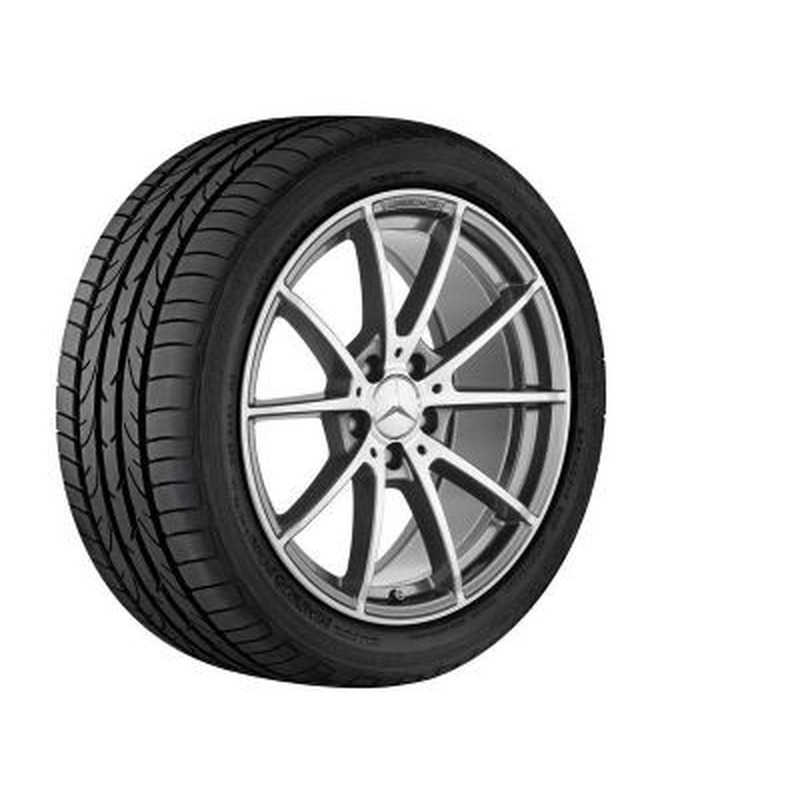 Jante AMG Mercedes Classe C W205 AMG 18 pouces - Essieu Arrière -coloris gris - 10 branches