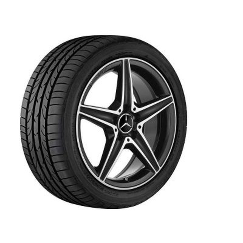 Jante AMG Mercedes Classe C W205 AMG - 18 pouces - Essieu Arrière - coloris noir - 5 branches