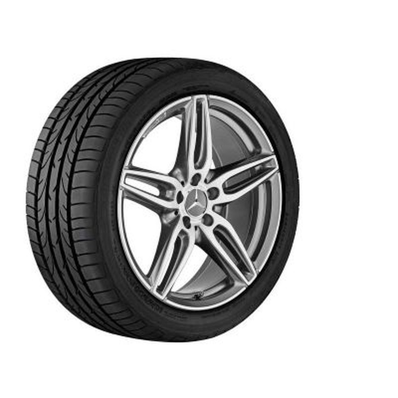 Jante AMG Mercedes Classe A W176 - 18 pouces - gris titane - 5 doubles branches