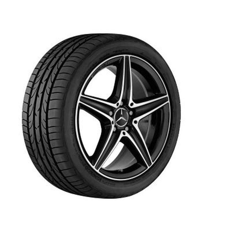 Jante AMG Mercedes Classe E W213 - W238 - 18 pouces - Essieu Arrière - coloris noir 5 branches