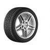 Jante AMG Mercedes Classe C W204 - 18 pouces - coloris argent - 5 doubles branches