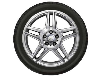 Jante AMG Mercedes Classe E W207 - W212 - 18 pouces - Essieu Avant - coloris argent 5 doubles branches