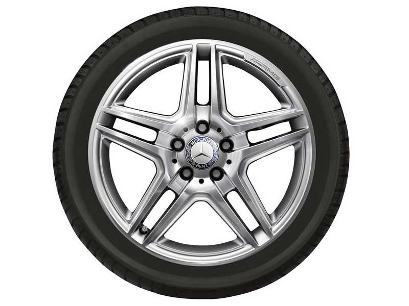 Jante AMG Mercedes Classe E W207 - W212 - 18 pouces - Essieu Avant - coloris argent 5 doubles branches