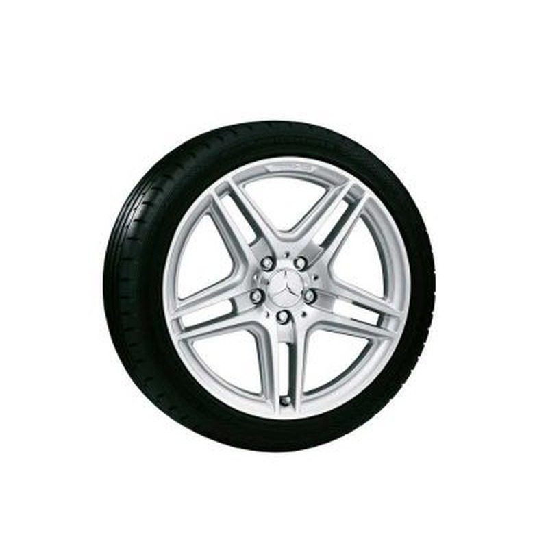 Jante AMG Mercedes Classe E W212 - 18 pouces - Essieu Arrière - coloris argent - 5 doubles branches
