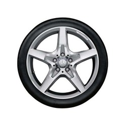 Jante AMG Mercedes SLK- SLC W172 - 18 pouces - Essieu Arrière - coloris argent - 5 branches