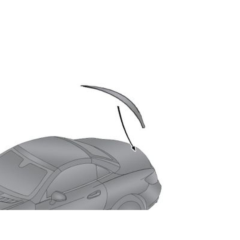 Bacquet spoiler Arrière peint couleur 799 Blanc Diamant SLK W172 Mercedes-Benz