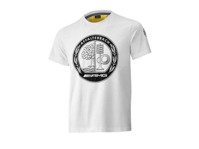T-shirt AMG blanc avec logo vintage affalterbach