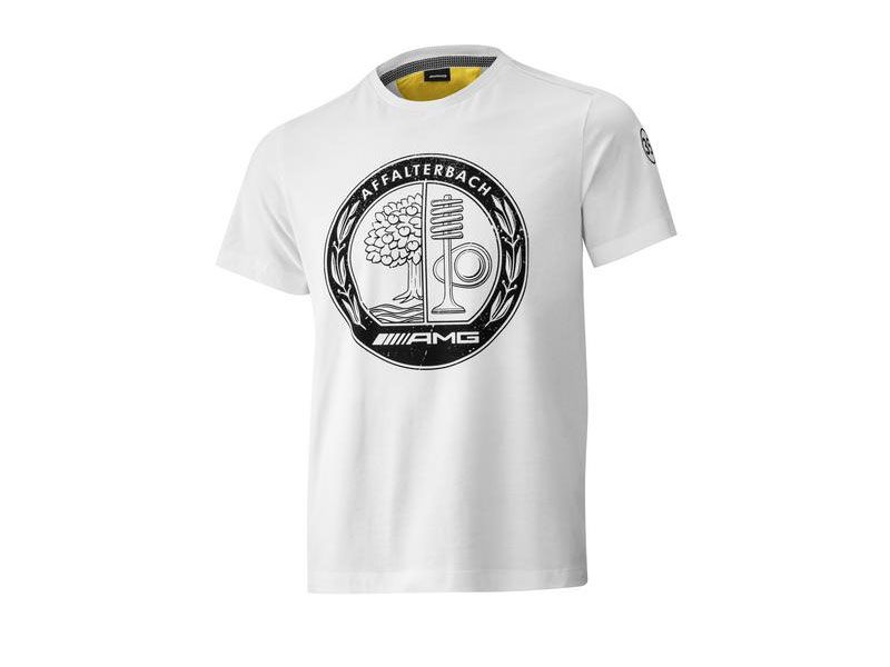 T-shirt AMG blanc avec logo vintage affalterbach
