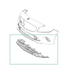 Cache Moteur de pare-chocs en bas Classe A W176 A1768850136 Mercedes-Benz