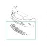Cache Moteur de pare-chocs en bas Classe A W176 A1768850136 Mercedes-Benz