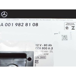 Batterie Classe C W204 12V/80AH Mercedes-Benz