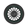 Jante AMG CLA W117 - 8 J x 19 pouces ET 48 - Rebord de jante vert