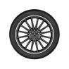 Jante AMG Classe A W176 - 8 J x 19 pouces ET 48 - Coloris Noir mat - Rebord de jante brillant