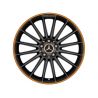 Jante AMG Classe A W176 - 8 J x 19 pouces ET 48 - Coloris Noir mat - Rebord de jante orange