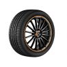Jante AMG Classe A W176 - 8 J x 19 pouces ET 48 - Coloris Noir mat - Rebord de jante orange