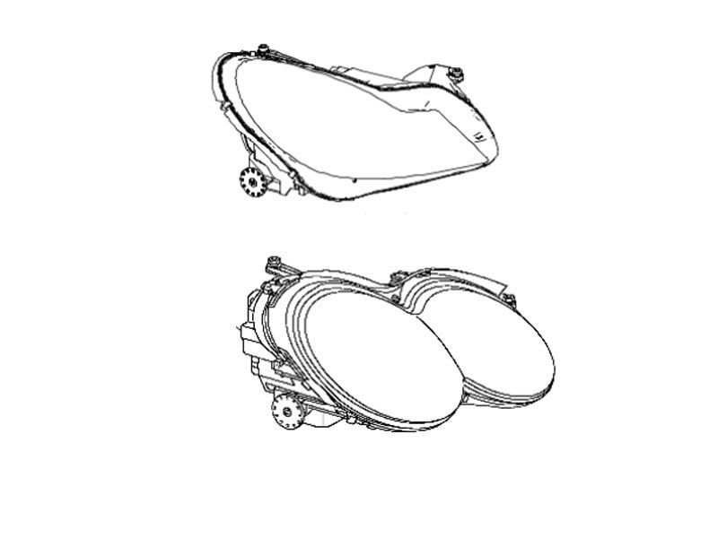 Phare Bloc Optique Avant Droit SL W230 Mercedes-Benz