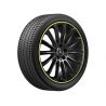 Jante AMG CLA W118 - 7,5 J x 19 pouces ET 49 - Coloris Noir - Rebord de jante jaune