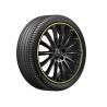 Jante AMG CLA W118 - 7,5 J x 19 pouces ET 49 - Coloris Noir - Rebord de jante jaune