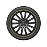 Jante AMG Classe A W177 - 7,5 J x 19 pouces ET 49 - Coloris Noir - Rebord de jante jaune 