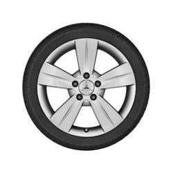 Jante Classe V - Viano - Vito W639 - 7 J x 17 pouces ET 56 - argent Sterling - Mercedes-Benz