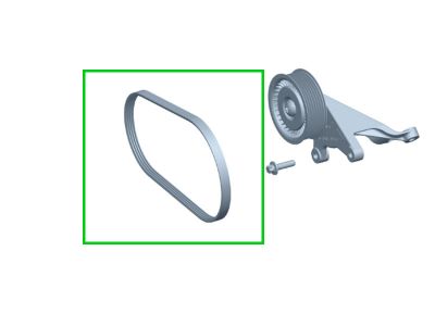 Courroie d'accessoire Trapézoïdal 24.92 X 2035 Classe C 320/350 CDI Berline W204 Mercedes-Benz