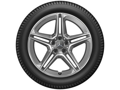 Jante AMG GLB W247 - 7,5 J x 19 pouces ET 53 - gris tantale, Finition brillante